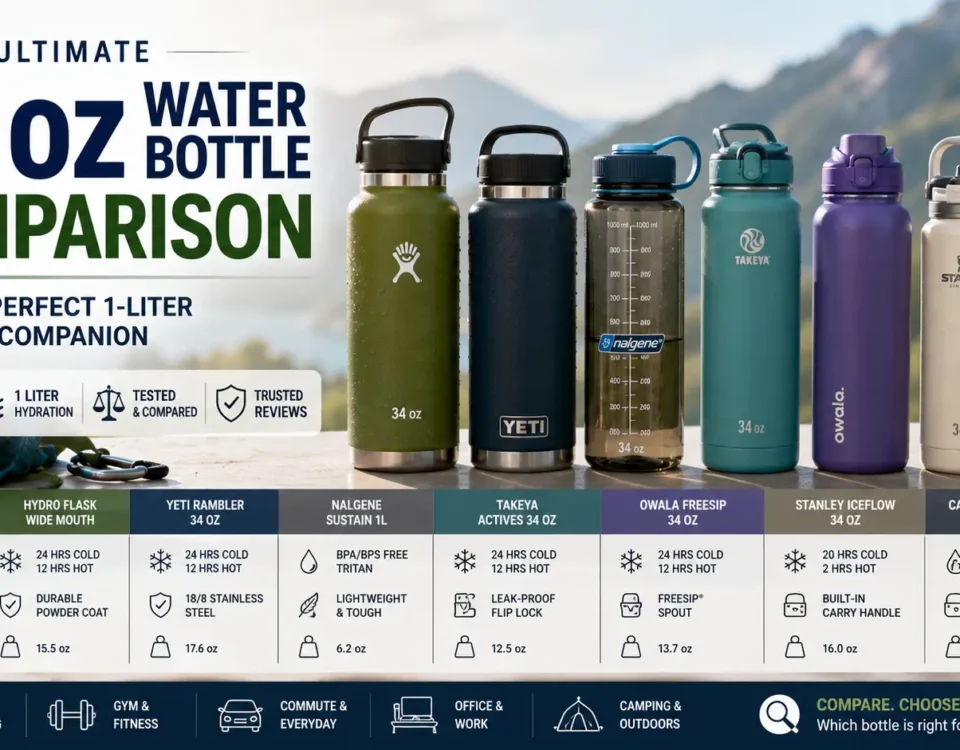 34 oz Water Bottle Comparison