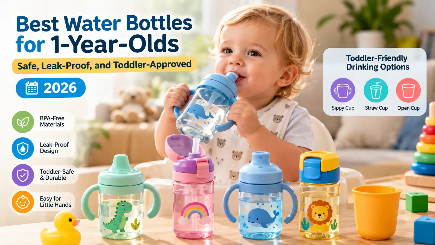 Best Water Bottles for 1-Year-Olds