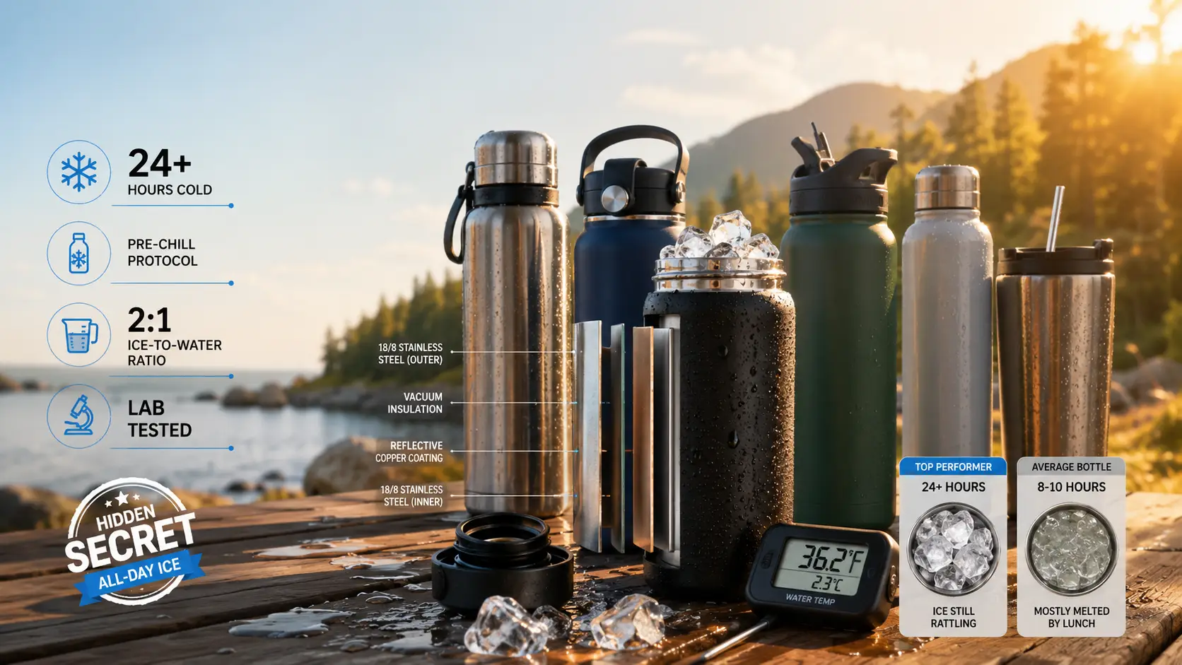 Best Water Bottles for Cold Water