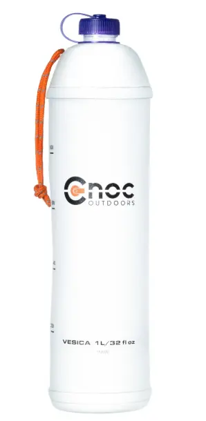 Cnoc Outdoors Vesica Collapsible Water Bottle 1 Liter Purple