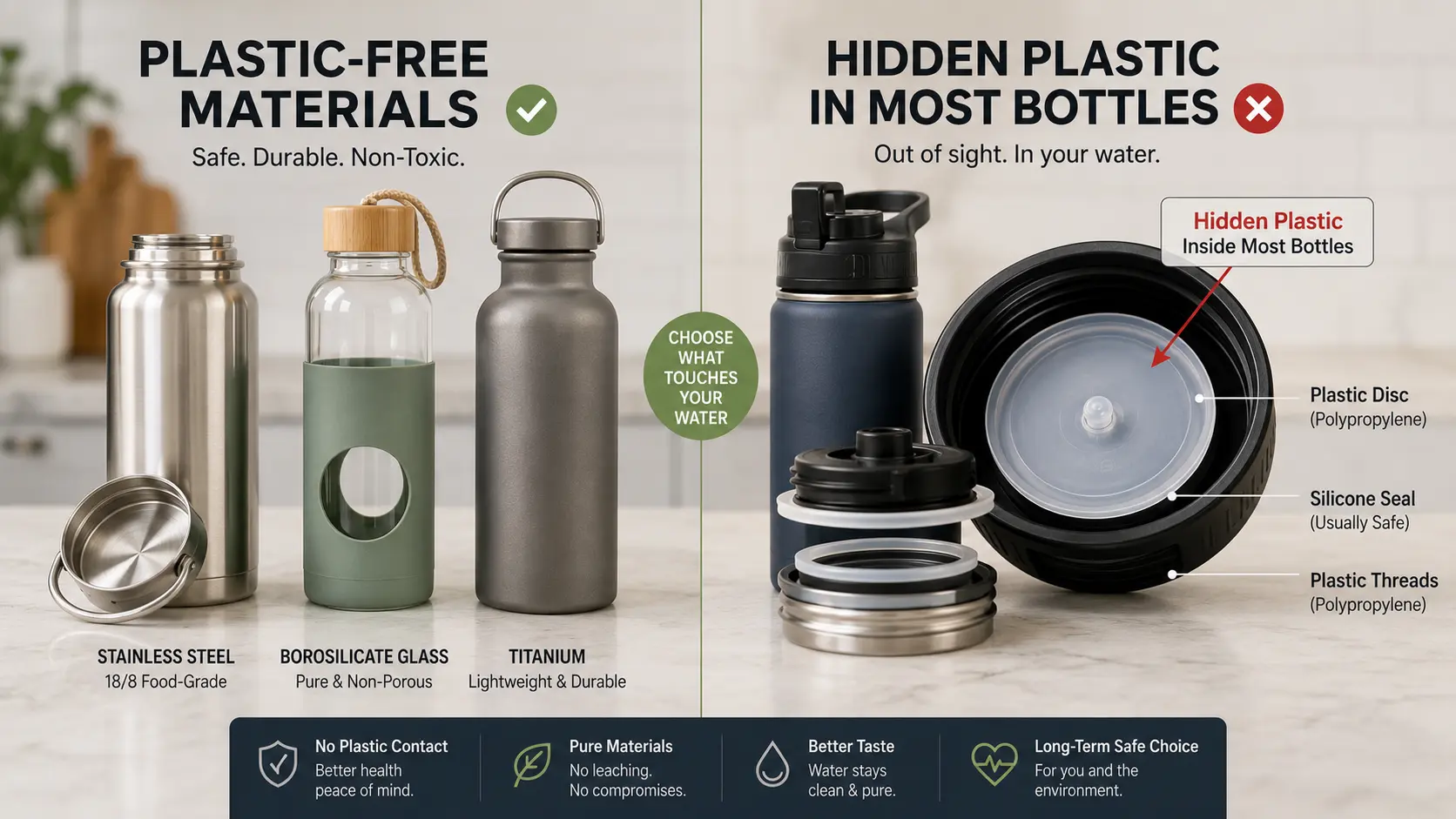 Hidden Plastic in Your 'Stainless Steel' Bottle