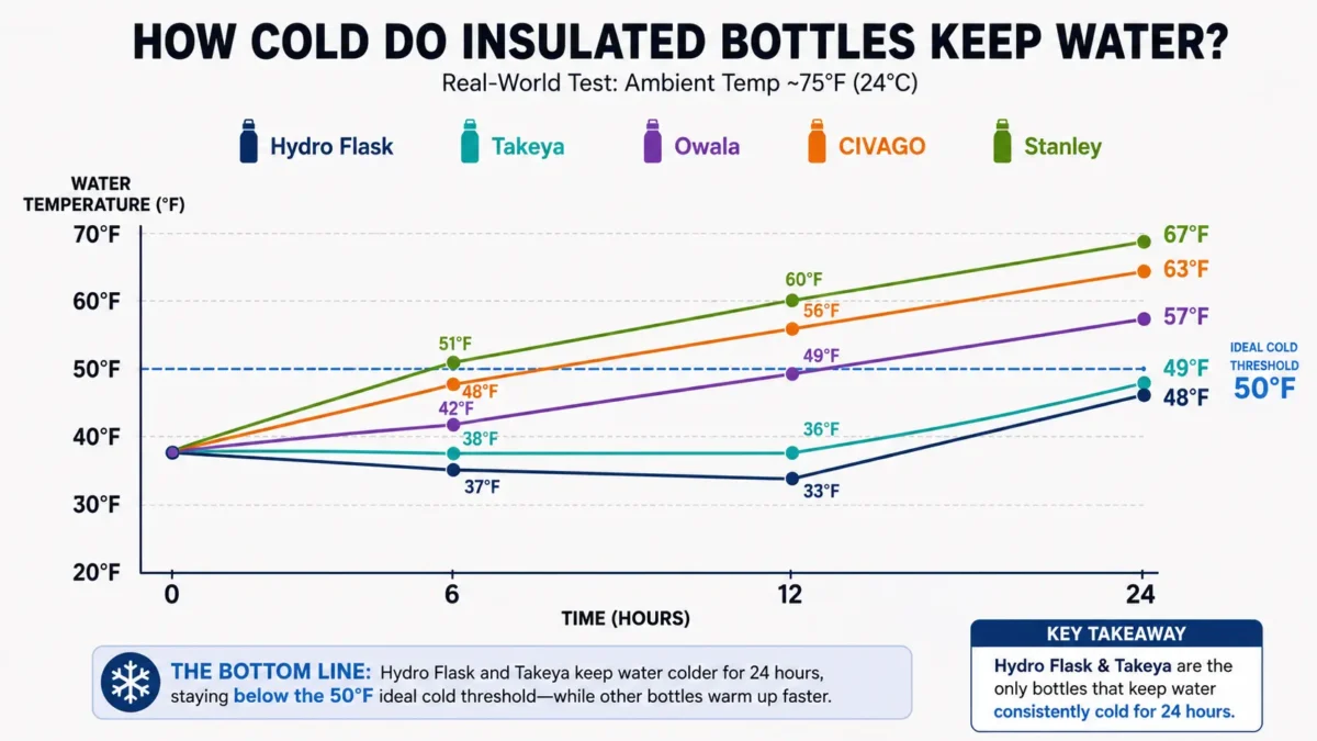How Cold Do Insulated Bottles Keep Water