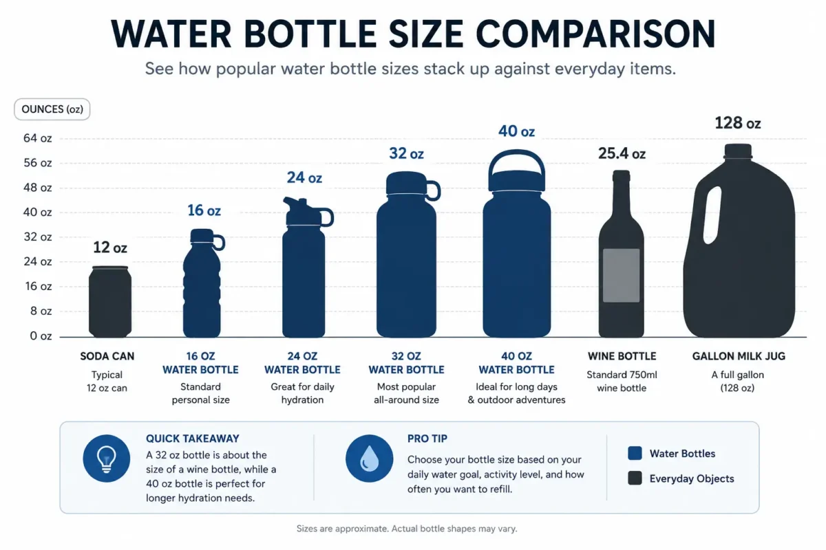 How Many Ounces in a Water Bottle The Complete Size Guide for 2026