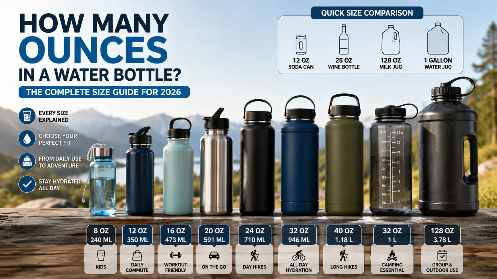 How Many Ounces in a Water Bottle
