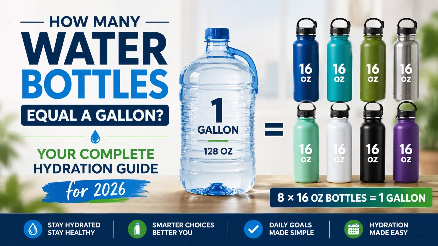 How Many Water Bottles Equal a Gallon