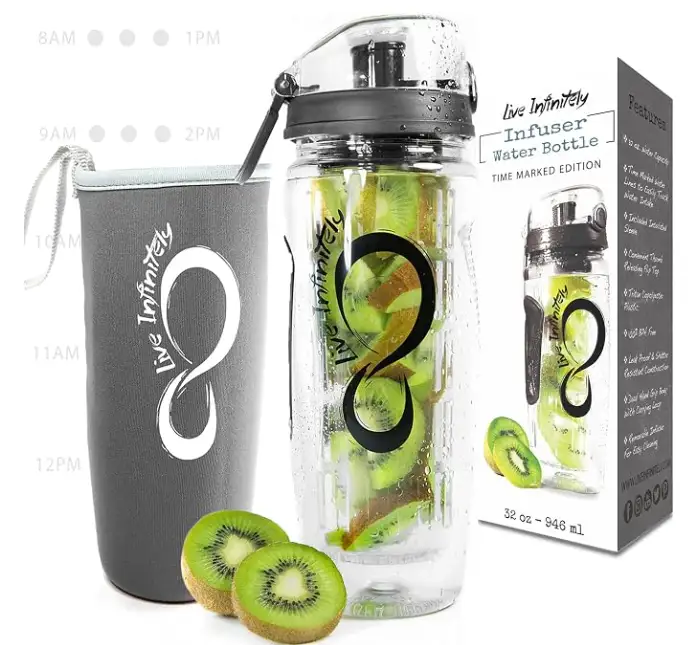 Live Infinitely 32 oz Fruit Infuser Bottle