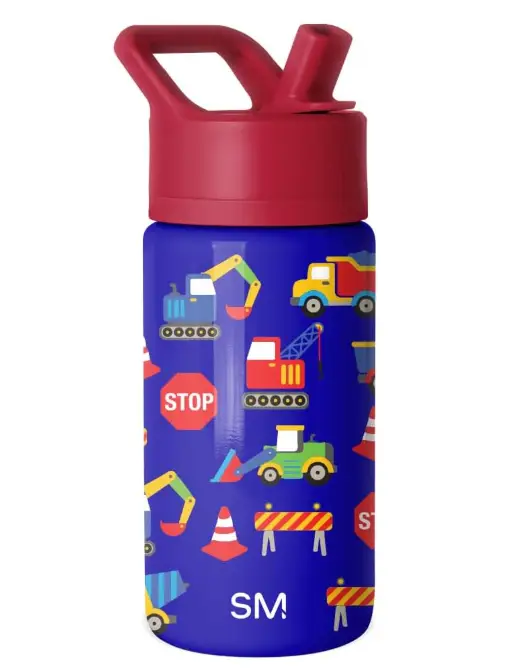Simple Modern Kids Water Bottle with Straw Lid 14oz Insulated Stainless Steel Kids Tumbler
