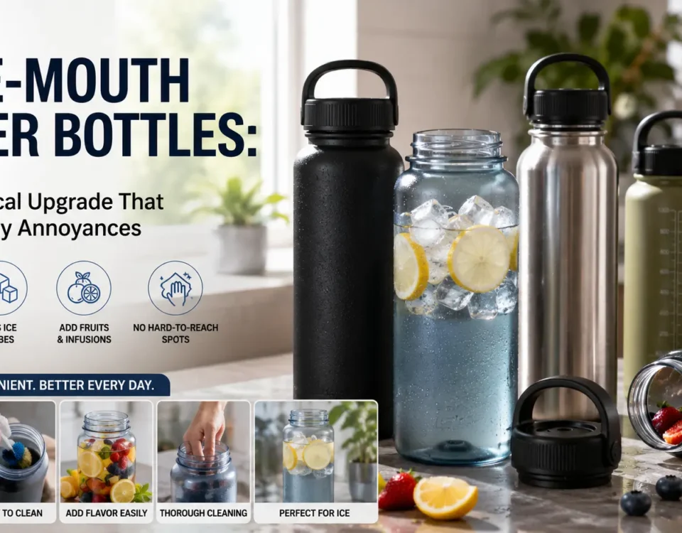 Wide-Mouth Water Bottles