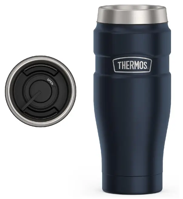 THERMOS Stainless King Vacuum-Insulated Travel Tumbler, 16 Ounce