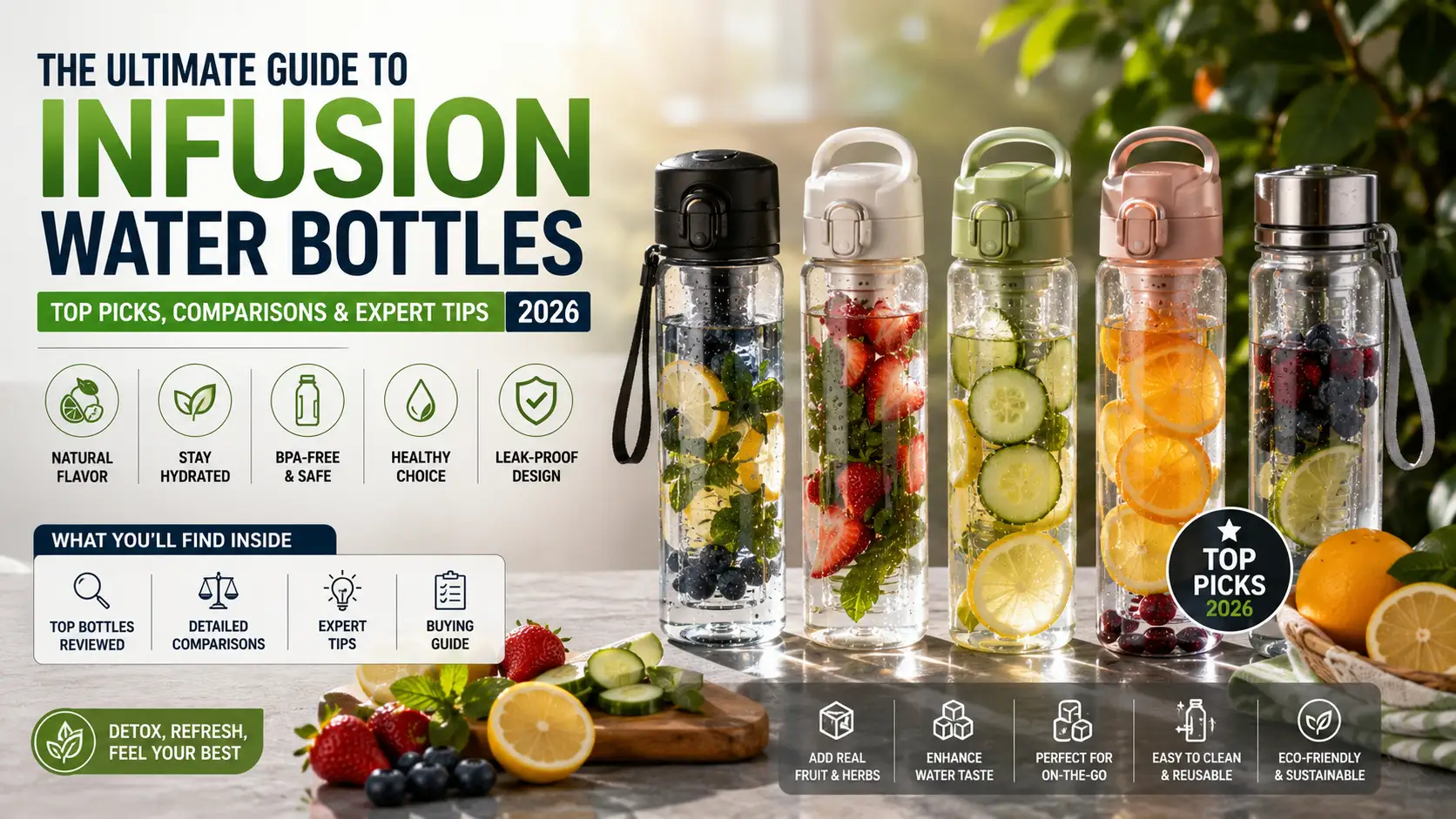 infusion water bottles