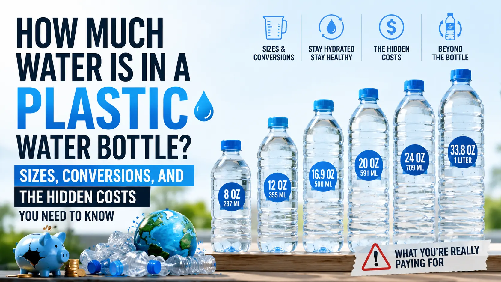How Much Water Is in a Plastic Water Bottle