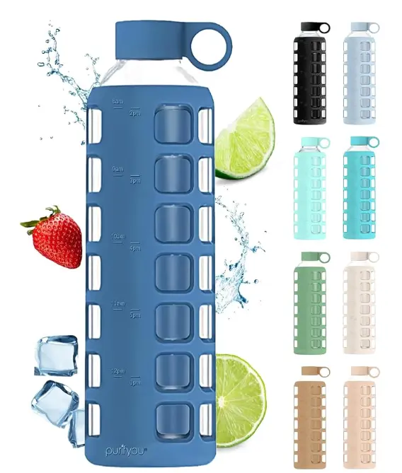 Purifyou Glass Water Bottle